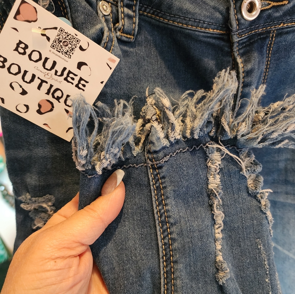 BoHo fringe, Ripped Skinny Jeans